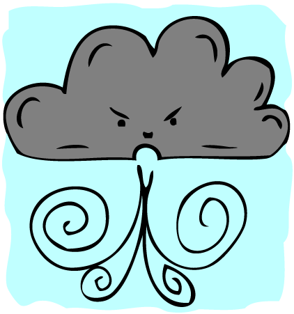 422x451 Windy Weather Clip Art