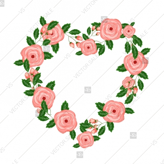 540x540 Wedding Graphic Clip Art Set, Wreath, Flowers, Arrows, Hearts