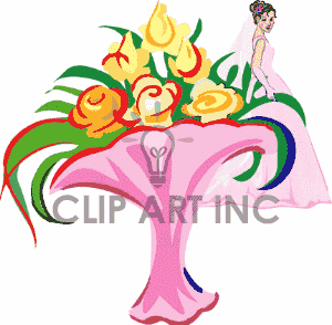 300x294 Wedding Bouquet Clip Art Clipart Panda