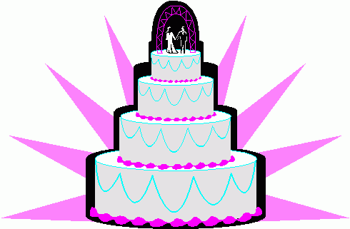 490x321 Image Of Wedding Cake Clipart