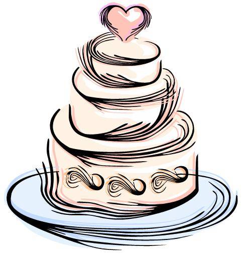 490x514 Modern Wedding Cake Clipart Clipart Panda