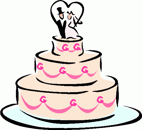 490x450 Wedding Cake Clip Art