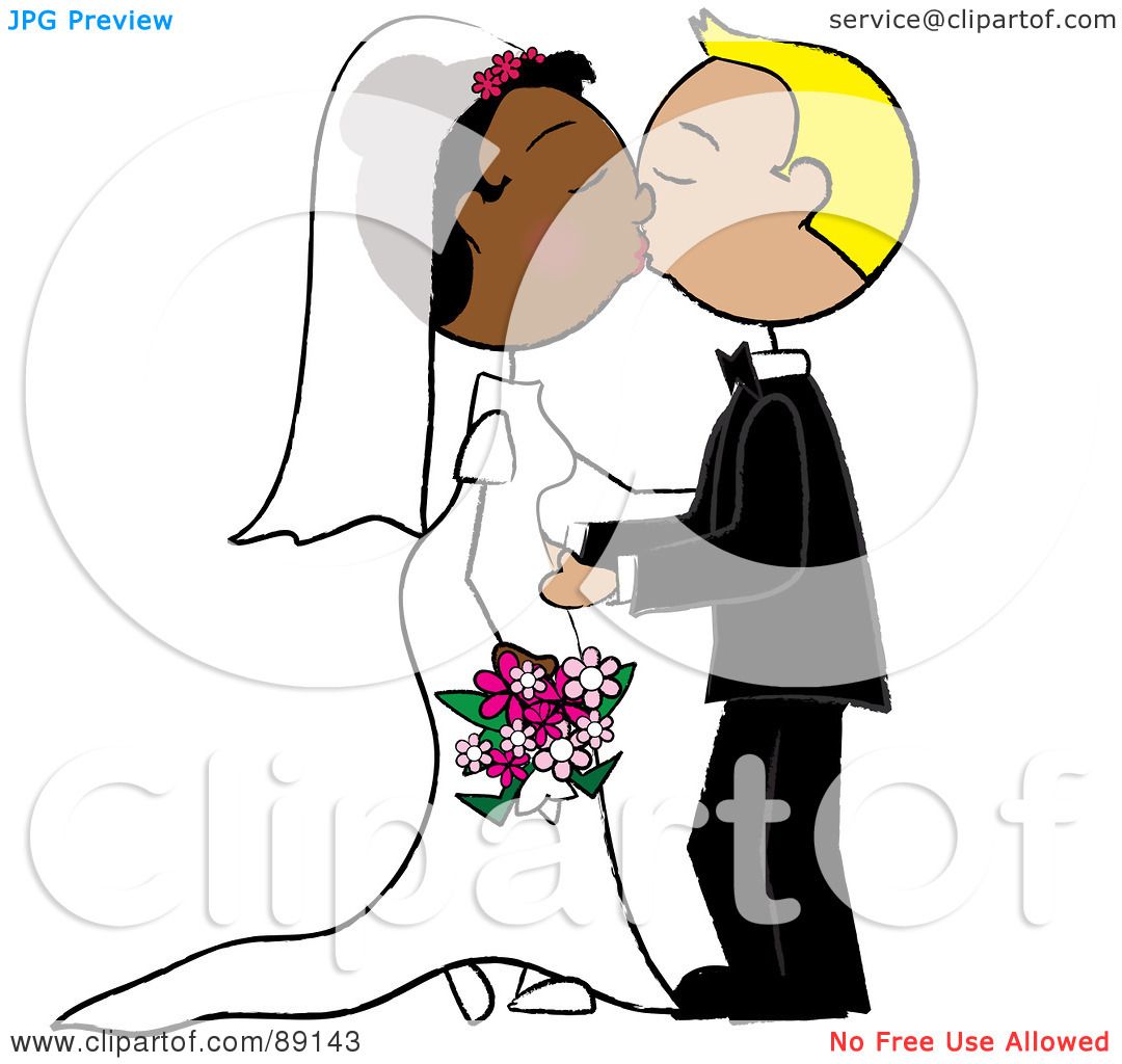 1080x1024 Royalty Free (Rf) Clipart Illustration Of A Black And Caucasian