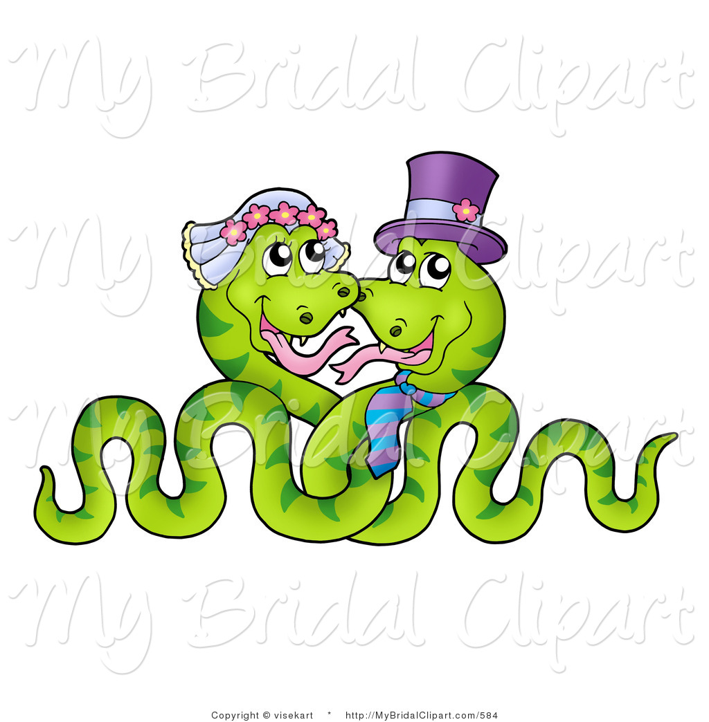 1024x1044 Bridal Clipart Of A Snake Wedding Couple Entwined By Visekart