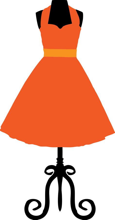 474x909 Clip Art 1950s Wedding Dress
