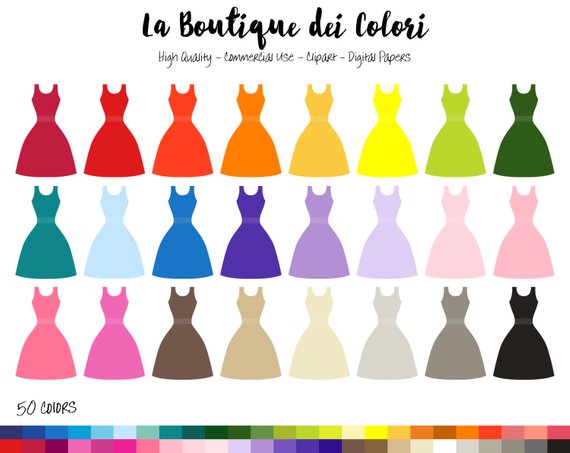 570x453 50 Evening Dress Clipart, Digital Illustrations Png, Long Wedding