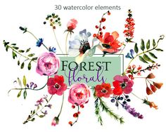 236x188 Purple Watercolor Flowers Clipart Set Wedding Floral Bouquets