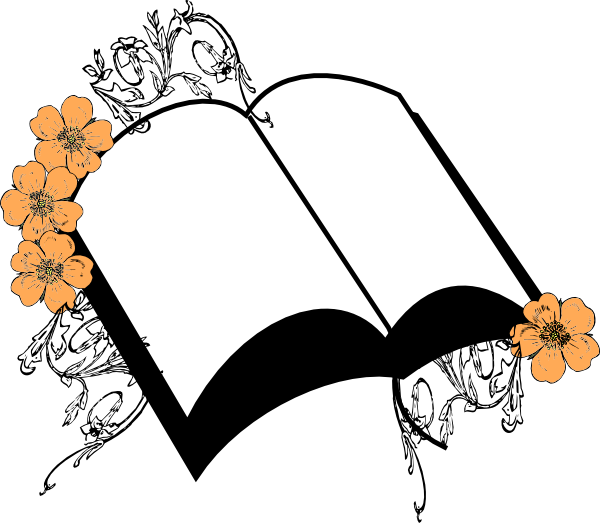 600x523 Wedding Peach Flower Bible Clip Art