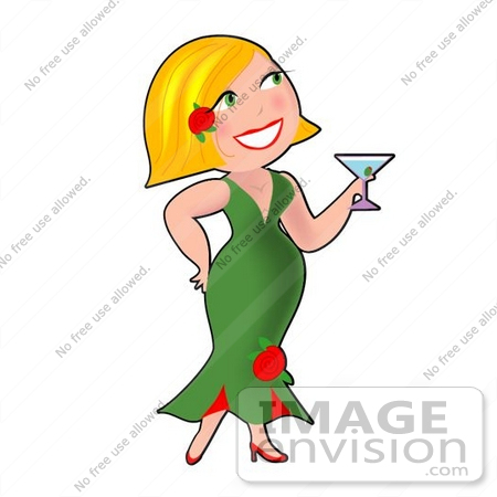 450x450 Party Clipart Lady