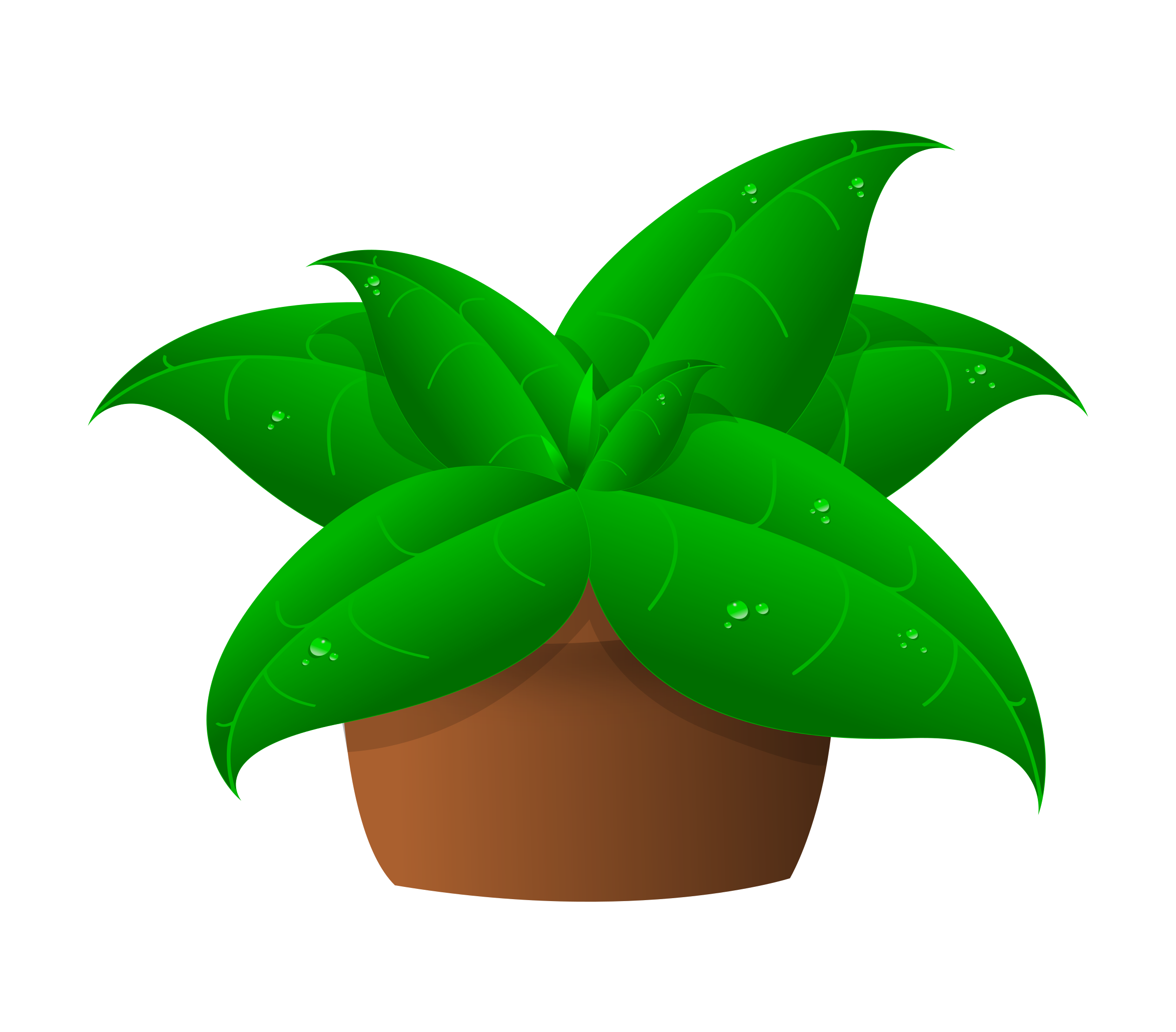 2400x2105 Pot Plant Clipart Art