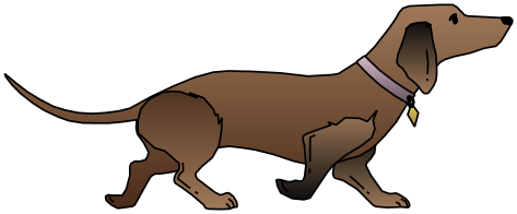 473x196 Amazing Dachshund Clip Art