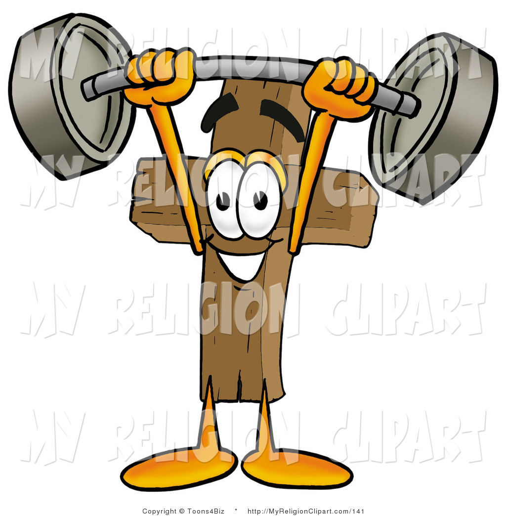 1024x1044 Religion Clip Art Of A Wooden Christian Cross Mascot Cartoon