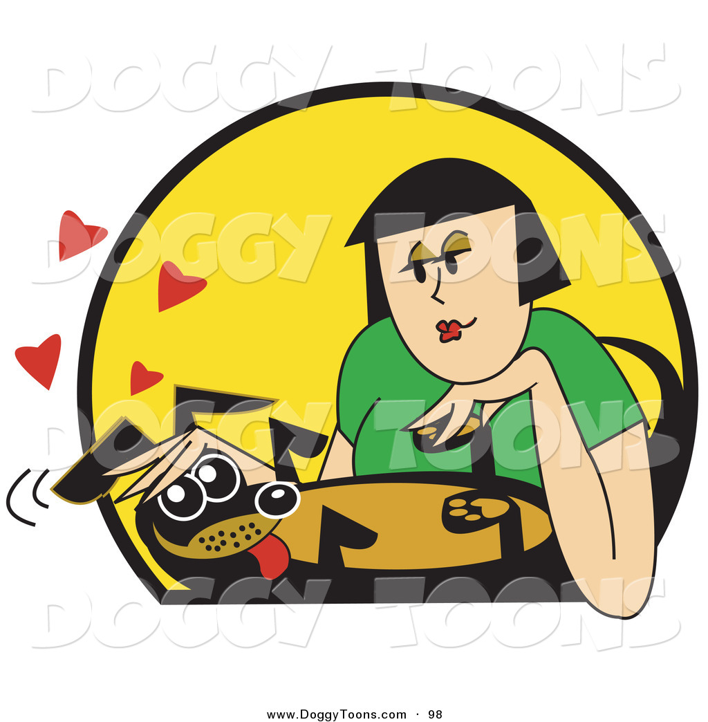 1024x1044 Doggy Clipart Of A Happy Black Dachshund Dog Lying On Its Back