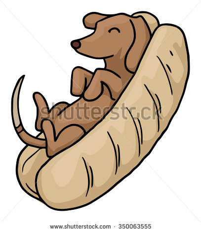 407x470 Hot Dog Bun Clipart