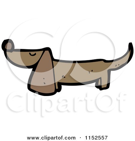 450x470 Cartoon Of A Dachshund Dog