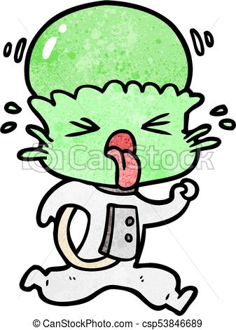 337x470 Weird Cartoon Alien Vector