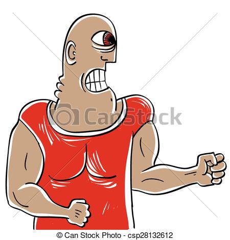 450x470 Weird Clipart Aggressor Concept Hand Drawn Illustration Of Weird