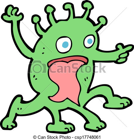 449x470 Cartoon Weird Little Alien Clip Art Vector