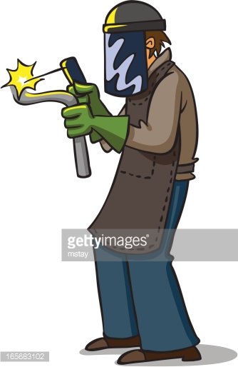 334x514 Welding Worker Premium Clipart
