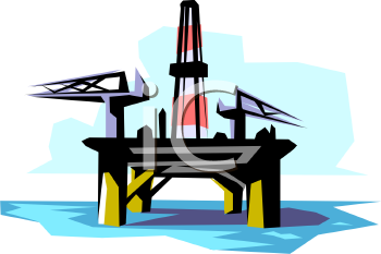 350x233 Oil Rig Clipart Cartoon
