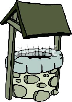 248x350 Royalty Free Clipart Image Old Fashioned Covered Stone Well