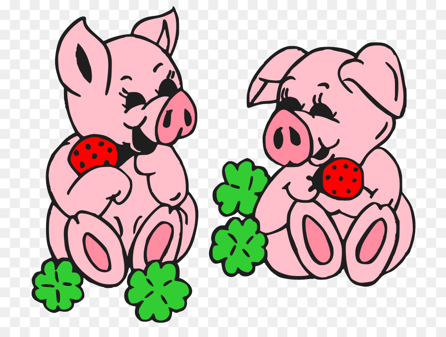 900x680 Domestic Pig Cartoon Clip Art