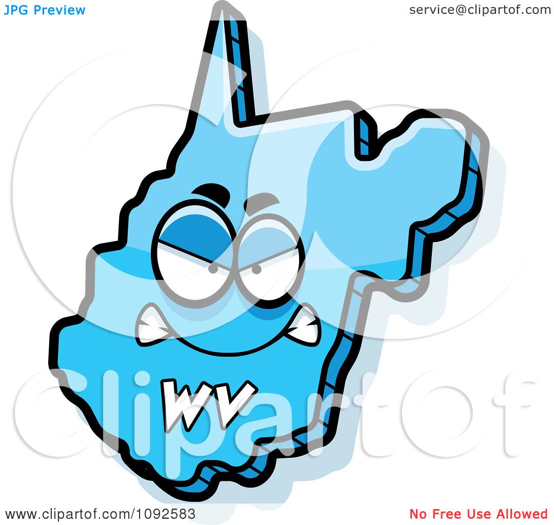 1080x1024 Clipart Mad Blue West Virginia State Character