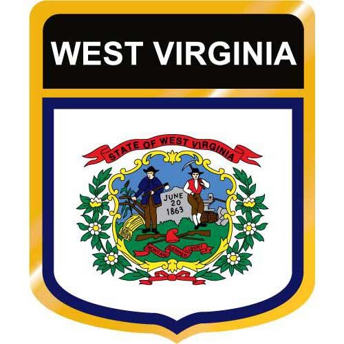 500x500 West Virginia Flag Crest Clip Art