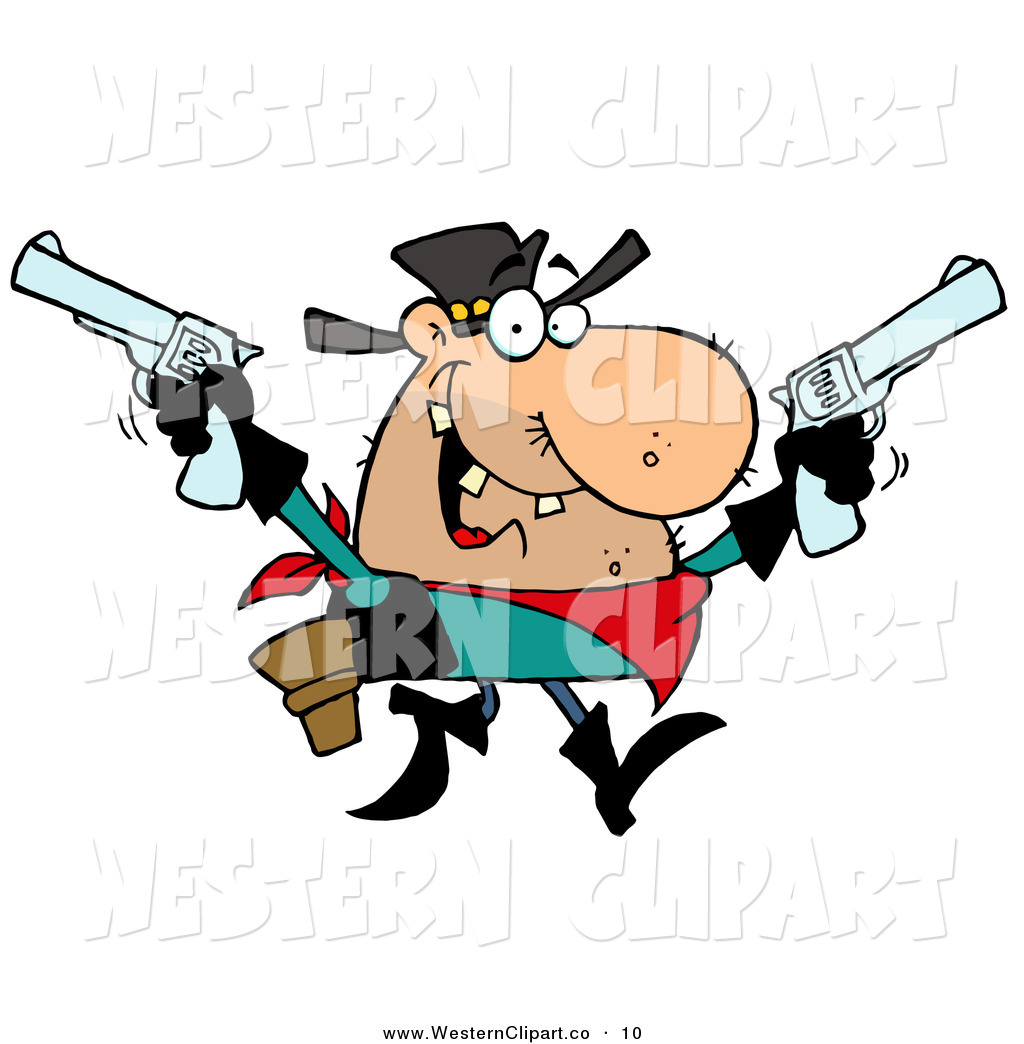 1024x1044 Vector Western Clip Art Of A Wild West Outlaw Cowboy Holding Up
