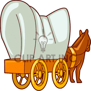 299x300 Western Wagon Clipart