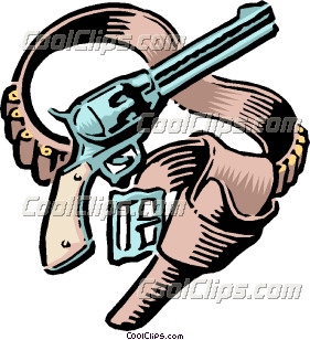 281x308 Clip Art Old West Revolvers Clipart