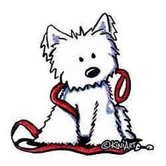 236x236 Winter Westie With Lime By Kim Niles Birthday Card Ideas