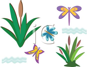 350x270 Swamp Flowers Clipart