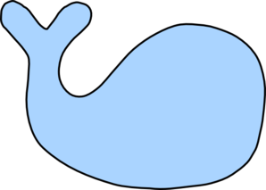 298x213 Blue Whale Outline Clip Art