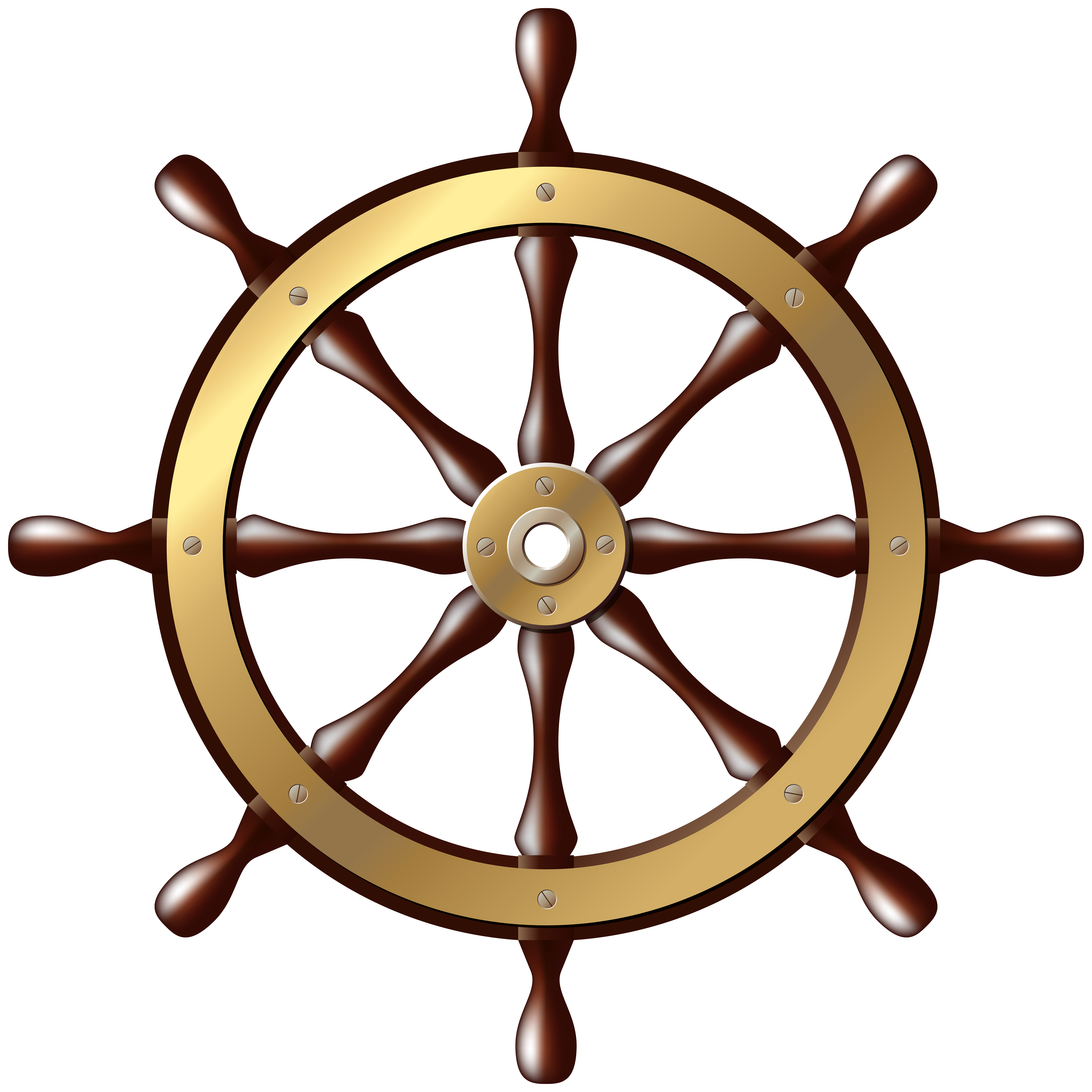 8000x8000 Ship Wheel Png Clip Art
