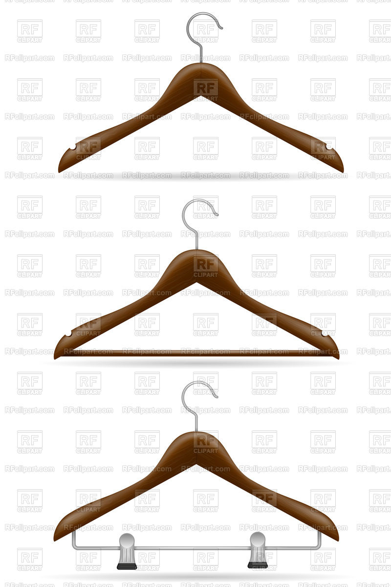 800x1200 Wooden Clothes Hanger Isolated On White Background Royalty Free