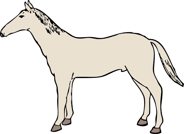 600x436 White Horse Clip Art Clipart Panda