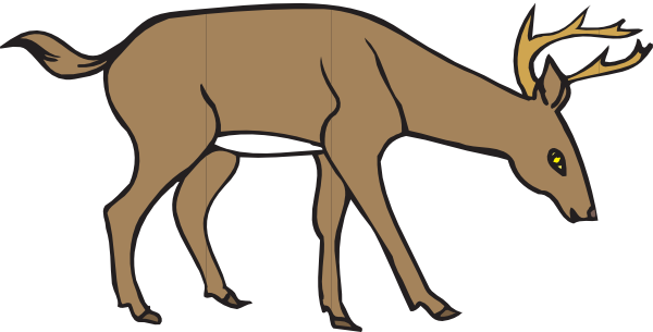 600x305 Deer Siluet Pictures Whitetail Deer Silhouette Running Clipart
