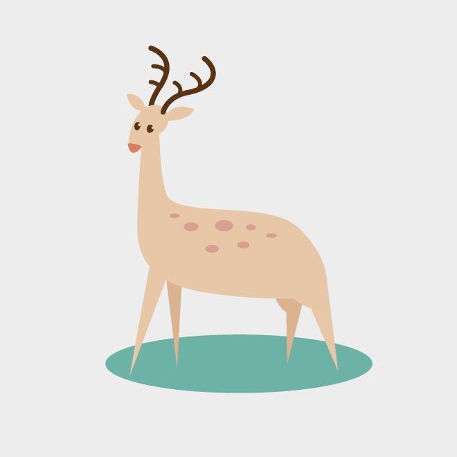 660x660 Deer Vector Clip Art