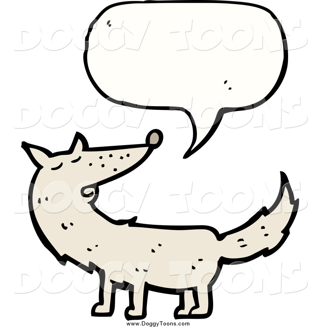 1024x1044 Doggy Clipart Of A Talking White Wolf By Lineartestpilot
