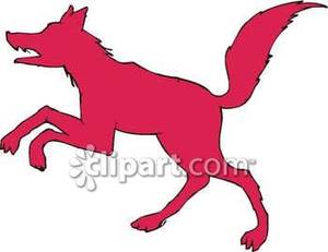 300x231 Red Wolf Clipart