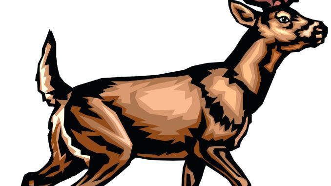 678x381 Free Clip Art Black And White Deer