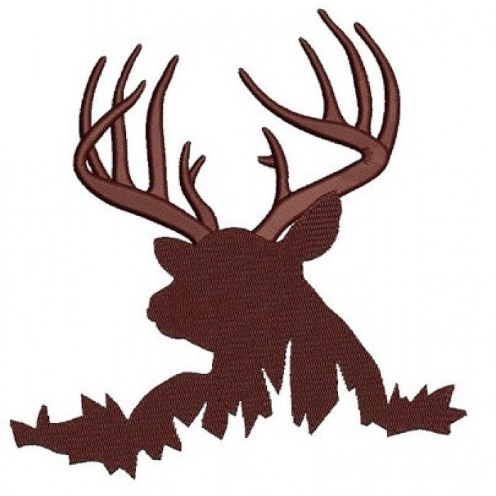 700x700 Buck, Moose, Deer Machine Hunting Embroidery Digitized Filled