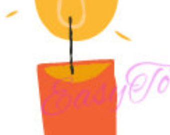 340x270 Watercolor Candles, Candle Clipart, Fire Clipart, Holiday Winter