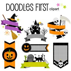 236x236 Free Halloween Cute Witches Clip Art Set Daily Free Art Sets