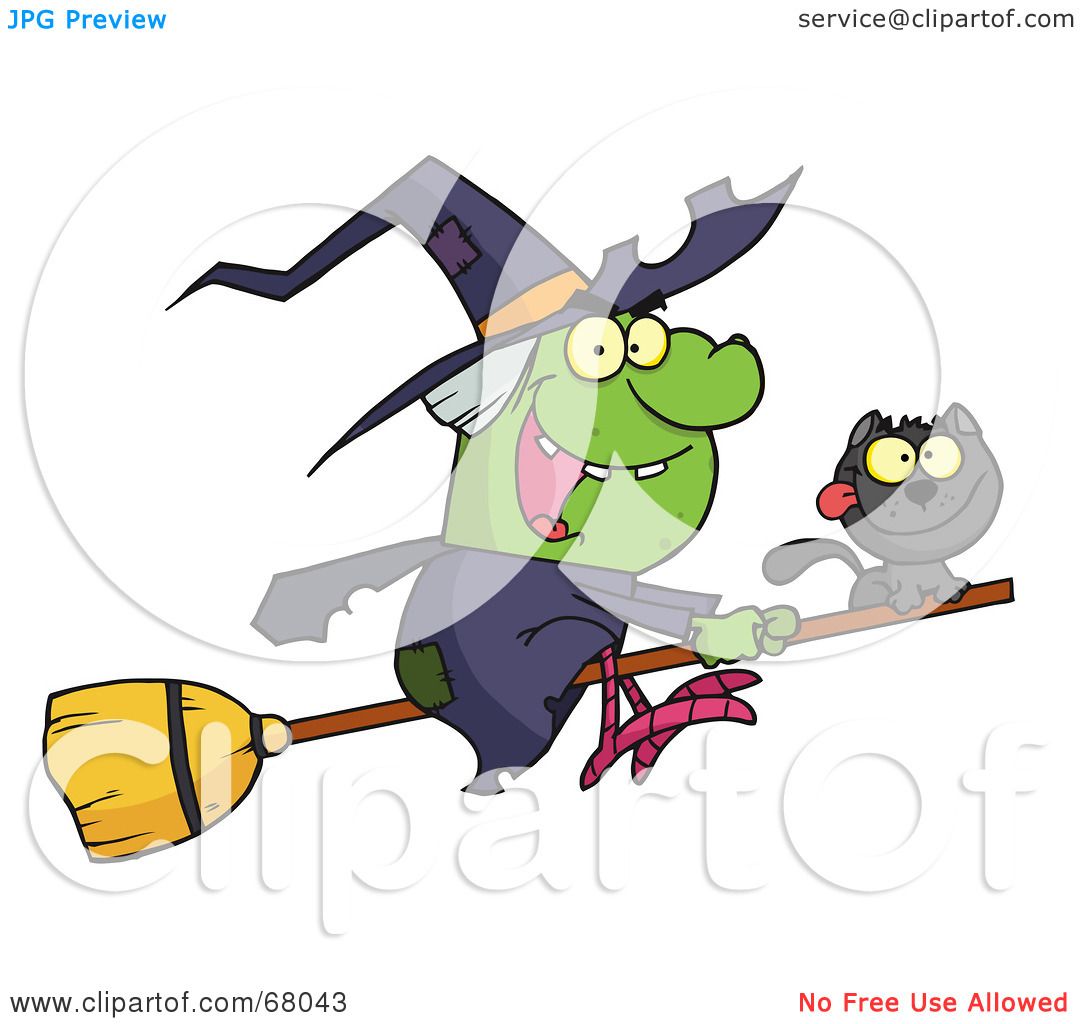 1080x1024 Royalty Free (Rf) Clipart Illustration Of A Wicked Halloween Witch