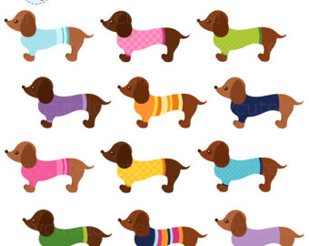340x270 Dachshund Clipart Etsy
