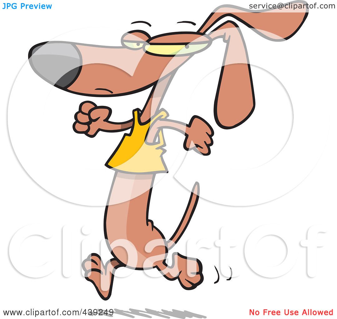 1080x1024 Royalty Free (Rf) Clip Art Illustration Of A Cartoon Wiener Dog