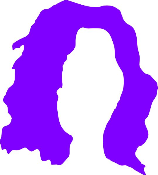 540x598 Purple Wig Clip Art