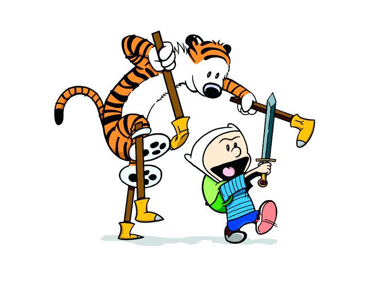 736x552 Calvin Hobbes Coloring Pages Comic Cartoon Character